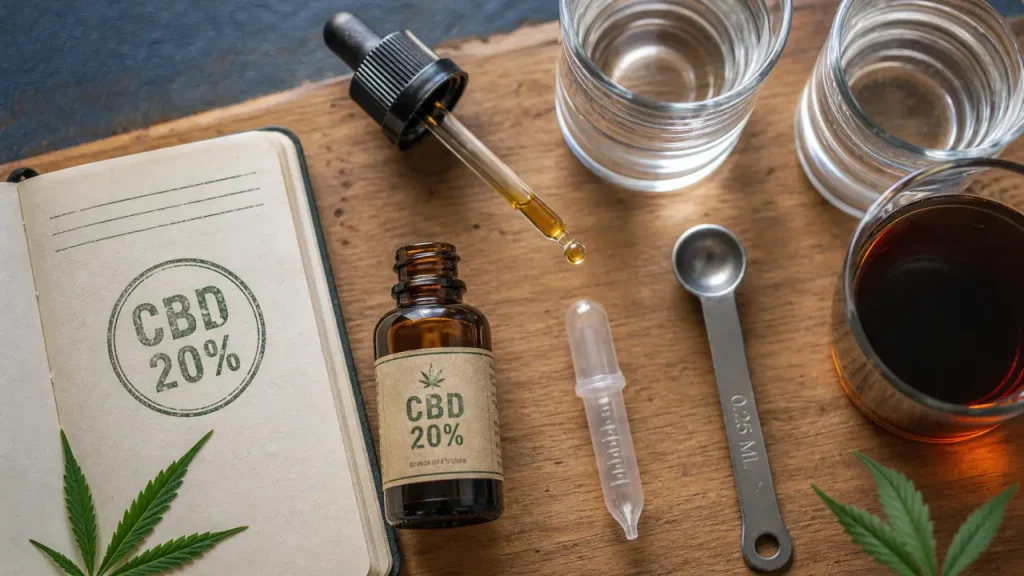 Huile CBD 20 % : quels effets attendre, quel dosage et quelles erreurs éviter ?