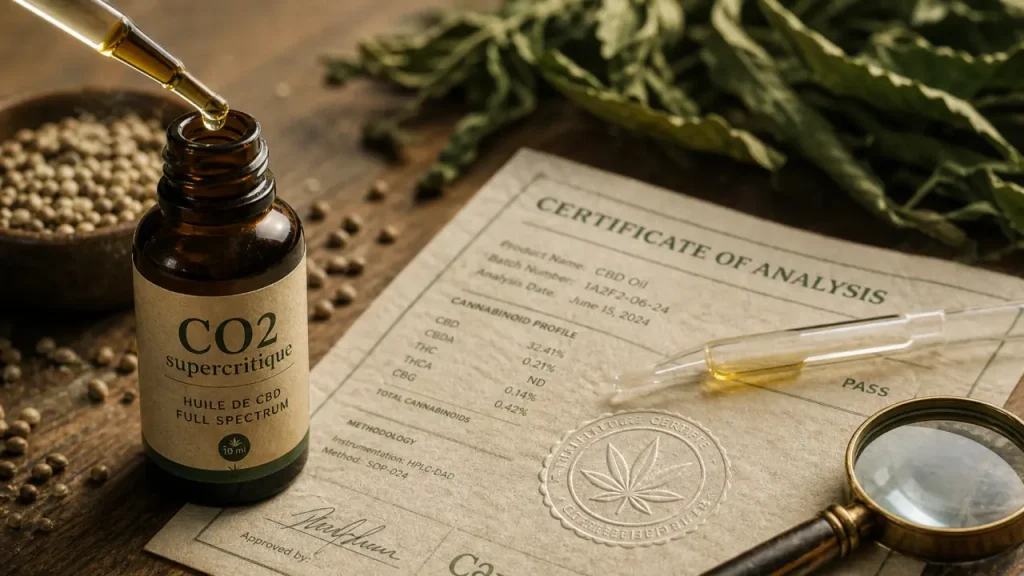 Huile CBD : isolat, broad spectrum ou full spectrum, pureté et dosage pour bien choisir