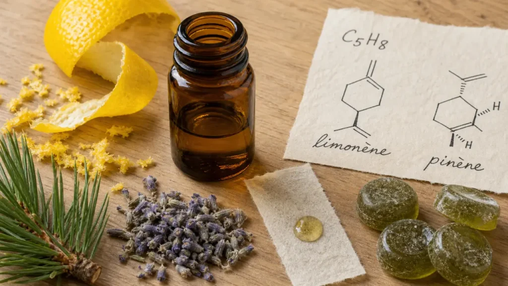 Terpènes : unités C5, formule (C5H8)n et arômes du cannabis