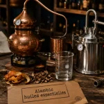 Alambic pour huiles essentielles en cuivre et inox pour distillation