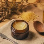 Beef tallow crème visage : baume au suif lisse, pot ambré, spatule