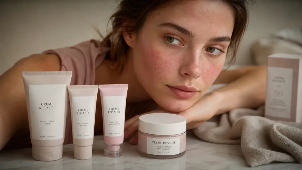 Quelle crème pour la rosacée du visage, entre rougeurs, boutons et yeux ?