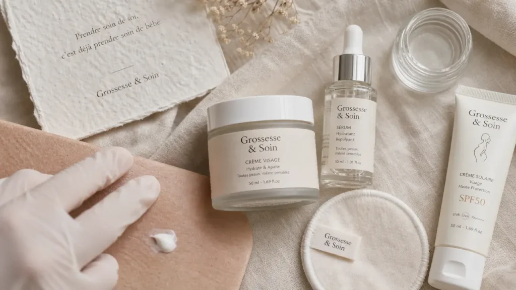 Crème visage femme enceinte : actifs à éviter, soins qui apaisent et routine sûre