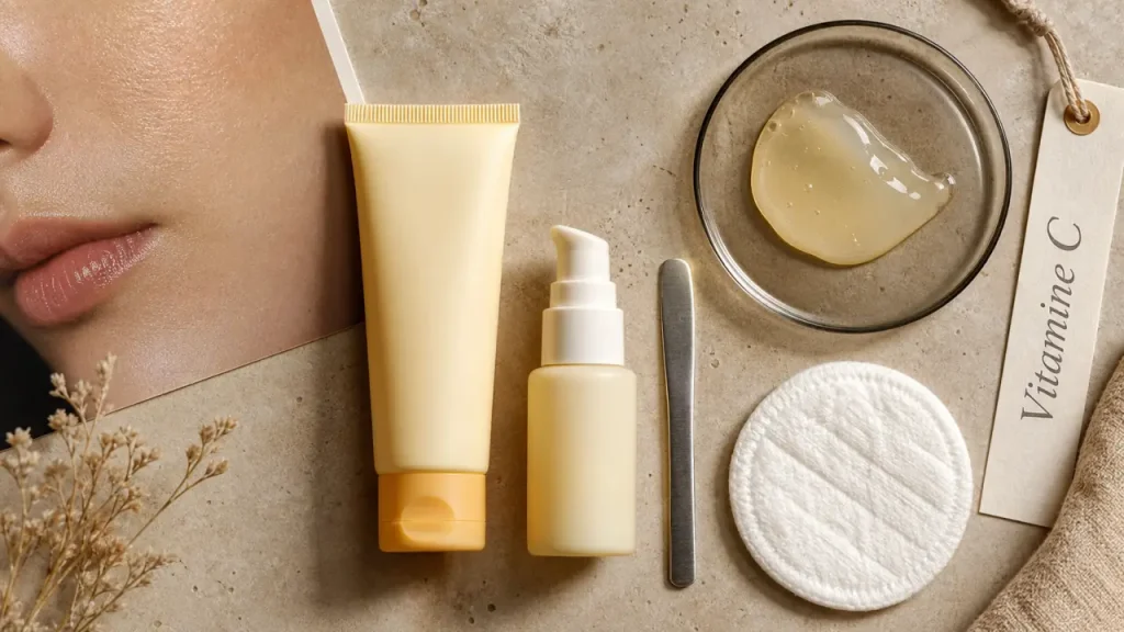 Crème à la vitamine C pour le visage : éclat, taches brunes et confort au quotidien