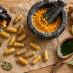 Complément alimentaire anti inflammatoire : gélules, curcuma et gingembre