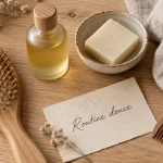 Brosse, huile douce et savon : routine douce beauté naturelle coquetteetnaturelle.com