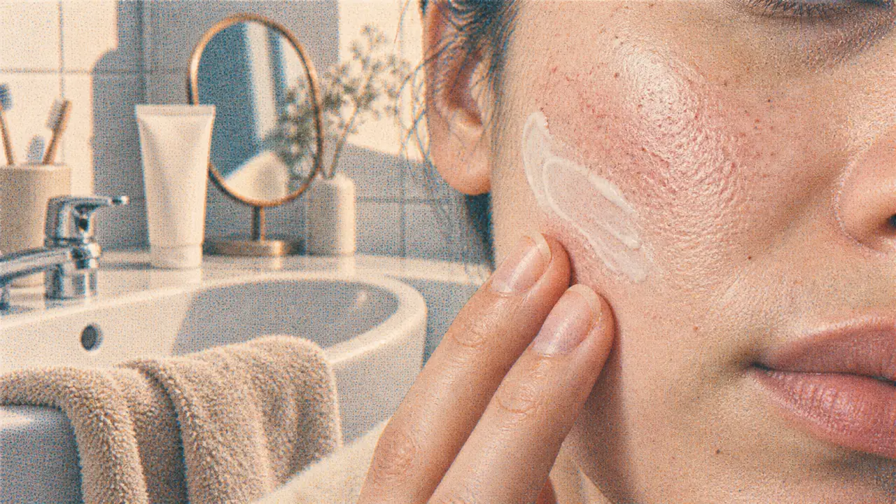 Crème pour dartre visage : appliquer sur une joue sèche