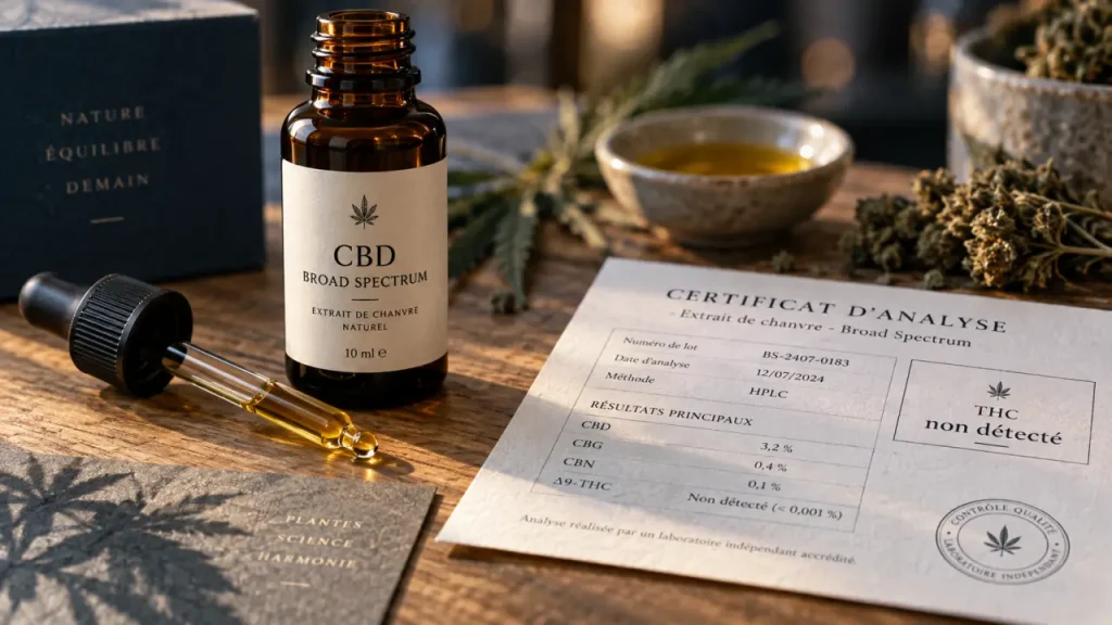 Huile CBD broad spectrum : moins de THC, mais davantage de vérifications