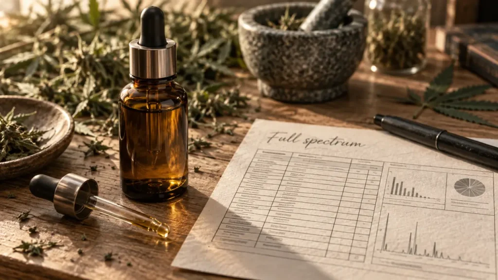 Huile CBD full spectrum : comment vérifier le THC avant d’acheter