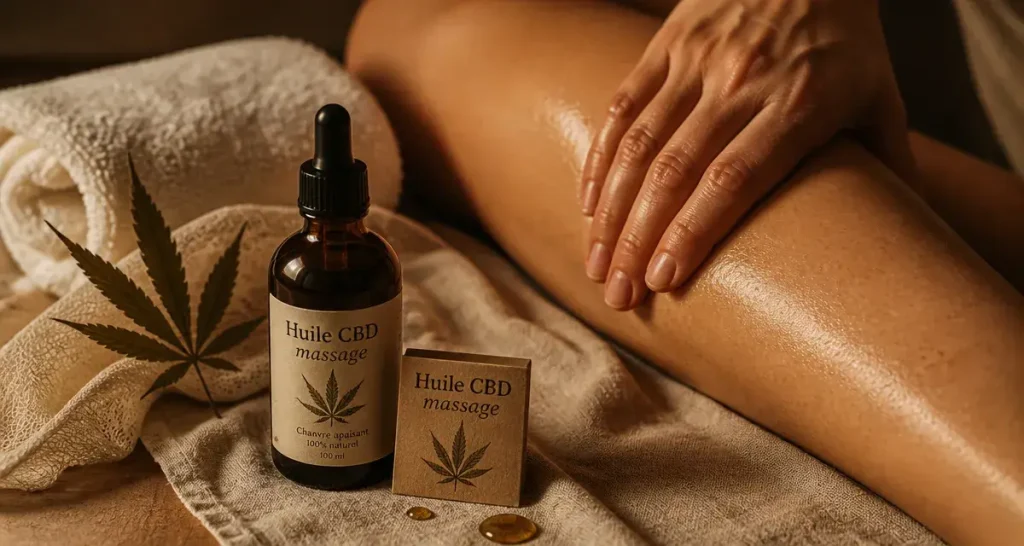 Huile de massage au CBD : soulager les tensions et optimiser la récupération musculaire