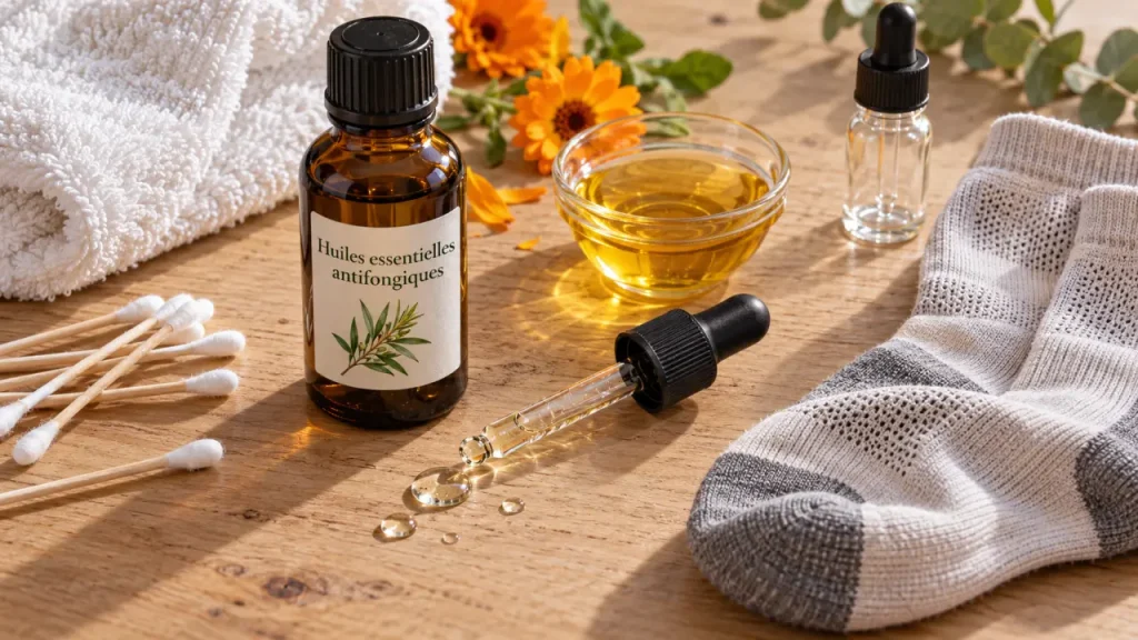 Huiles essentielles antifongiques : efficaces en complément, irritantes si elles sont trop concentrées