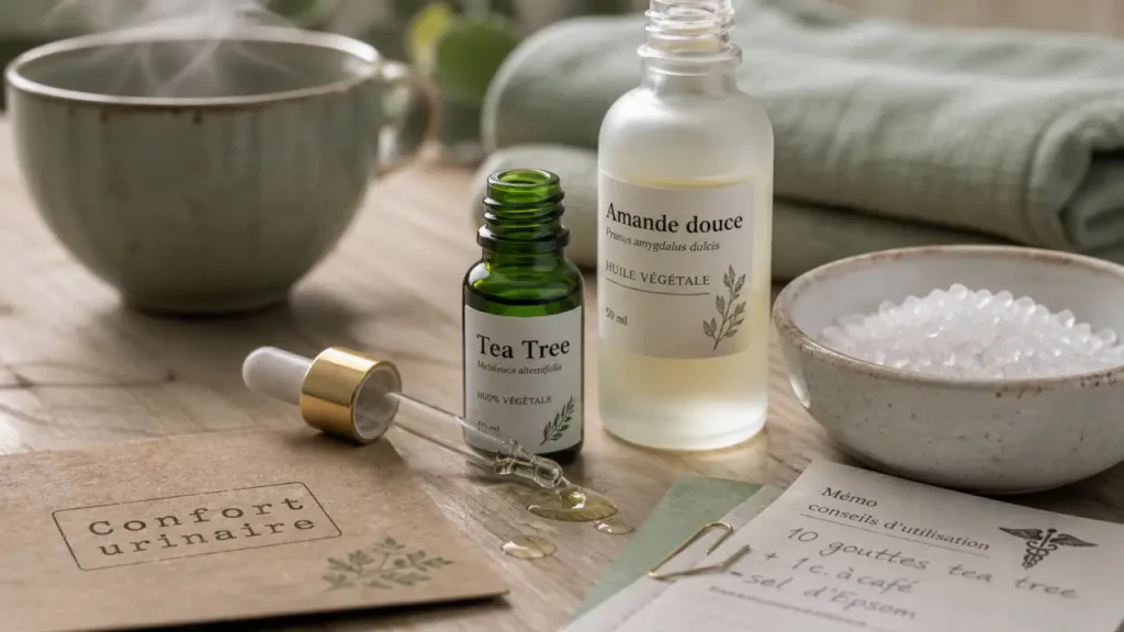 Infection urinaire : quelles huiles essentielles choisir, comment les utiliser et quand consulter ?