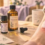 Huiles essentielles pour demangeaison : compresse fraîche sur peau irritée