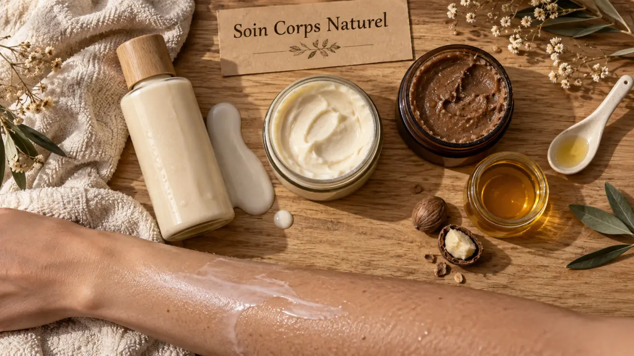Soin corps naturel : crème, baume et huile pour peau