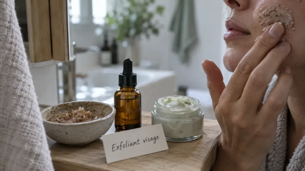 Soin exfoliant visage : la douceur avant l’éclat