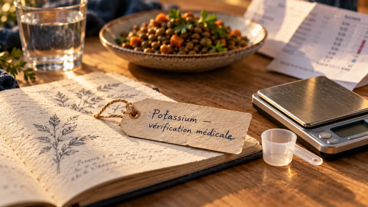 Complément alimentaire potassium : dosage et reins