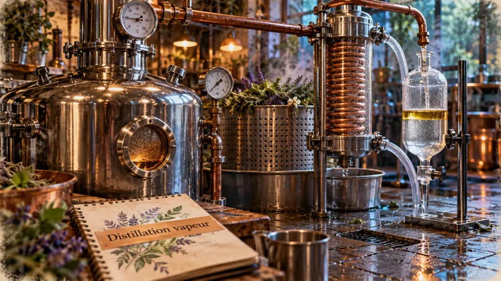 Distillateur d’huiles essentielles : cuivre ou inox, vapeur ou hydrodistillation ?