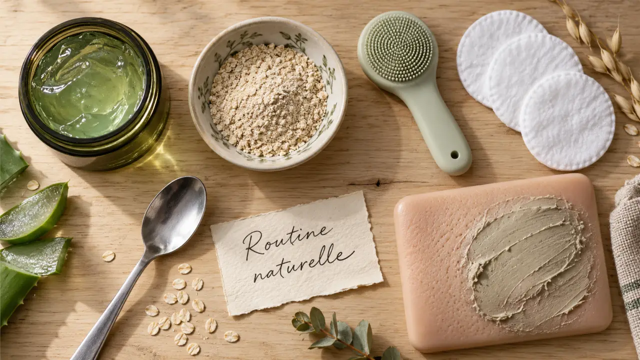 Soin pour visage naturel : routine hydratante à l’aloe, masque argileux